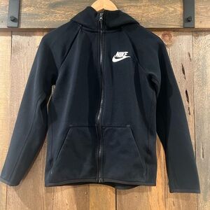 Nike Youth Black Sportswear Full-Zip Hoodie Sweatshirt Large
